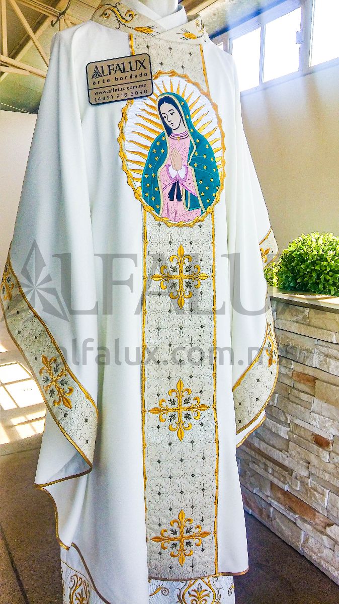 06 FLOR LIZ Bronce Laterales VIRGEN Medallon